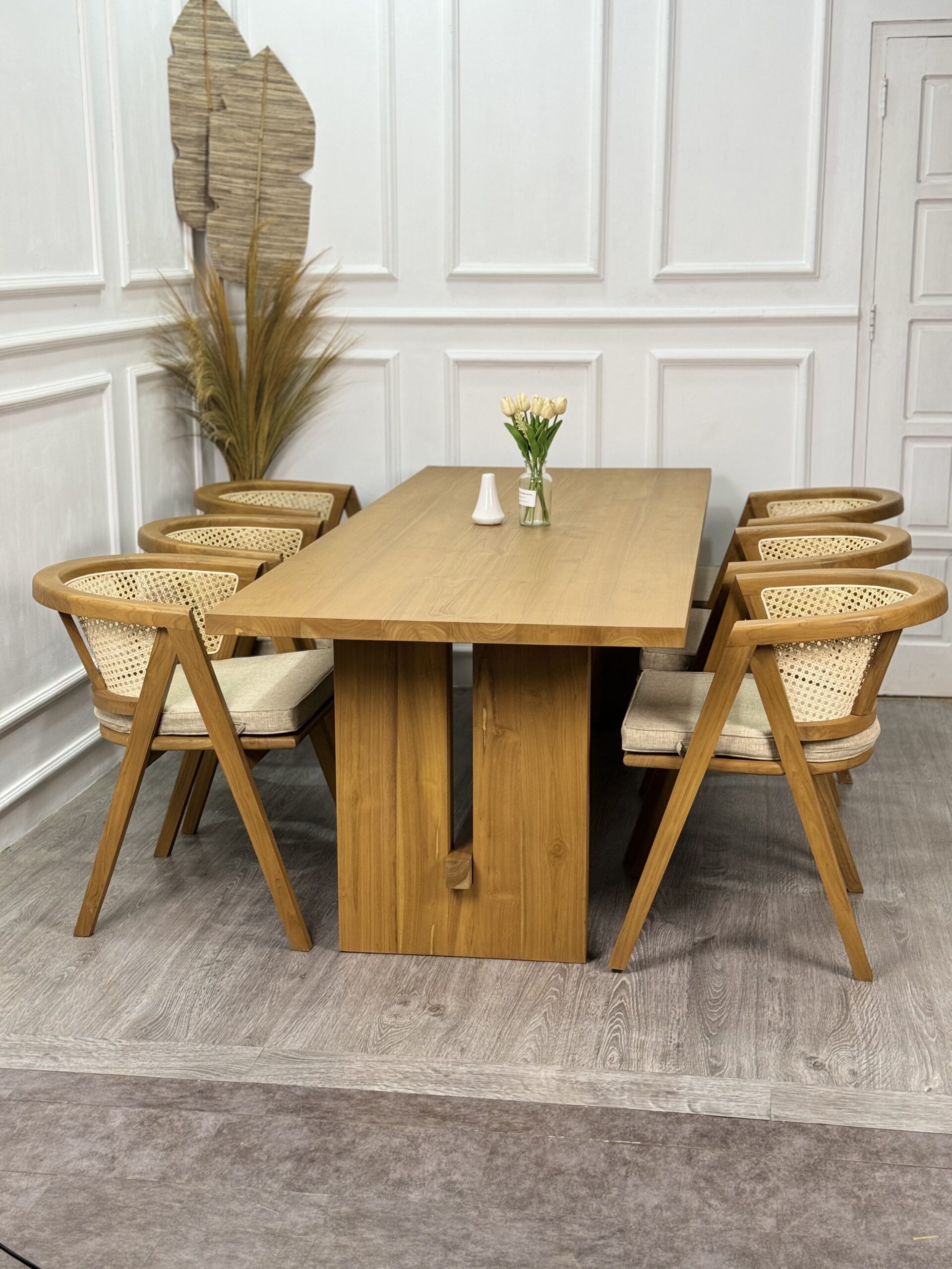 Alenong Cane Dining Set 5