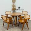 Arravi Cane Round Dining Set