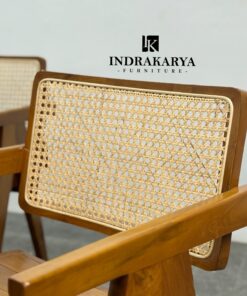 Arravi Cane Round Dining Set 5