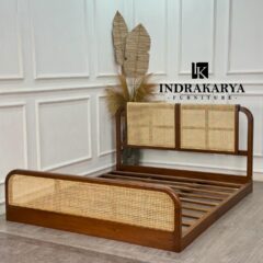 Aurora Rattan Platform Bed