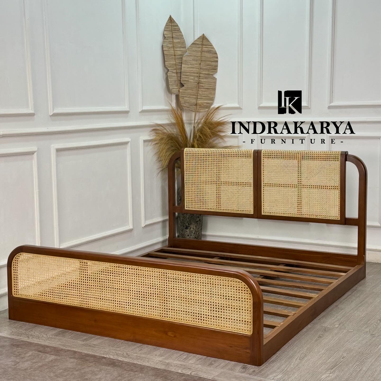 Aurora Rattan Platform Bed