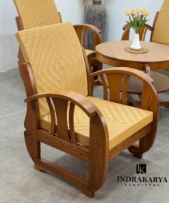 Babon Guest Weaving Rattan Sintetis Living Chair 4