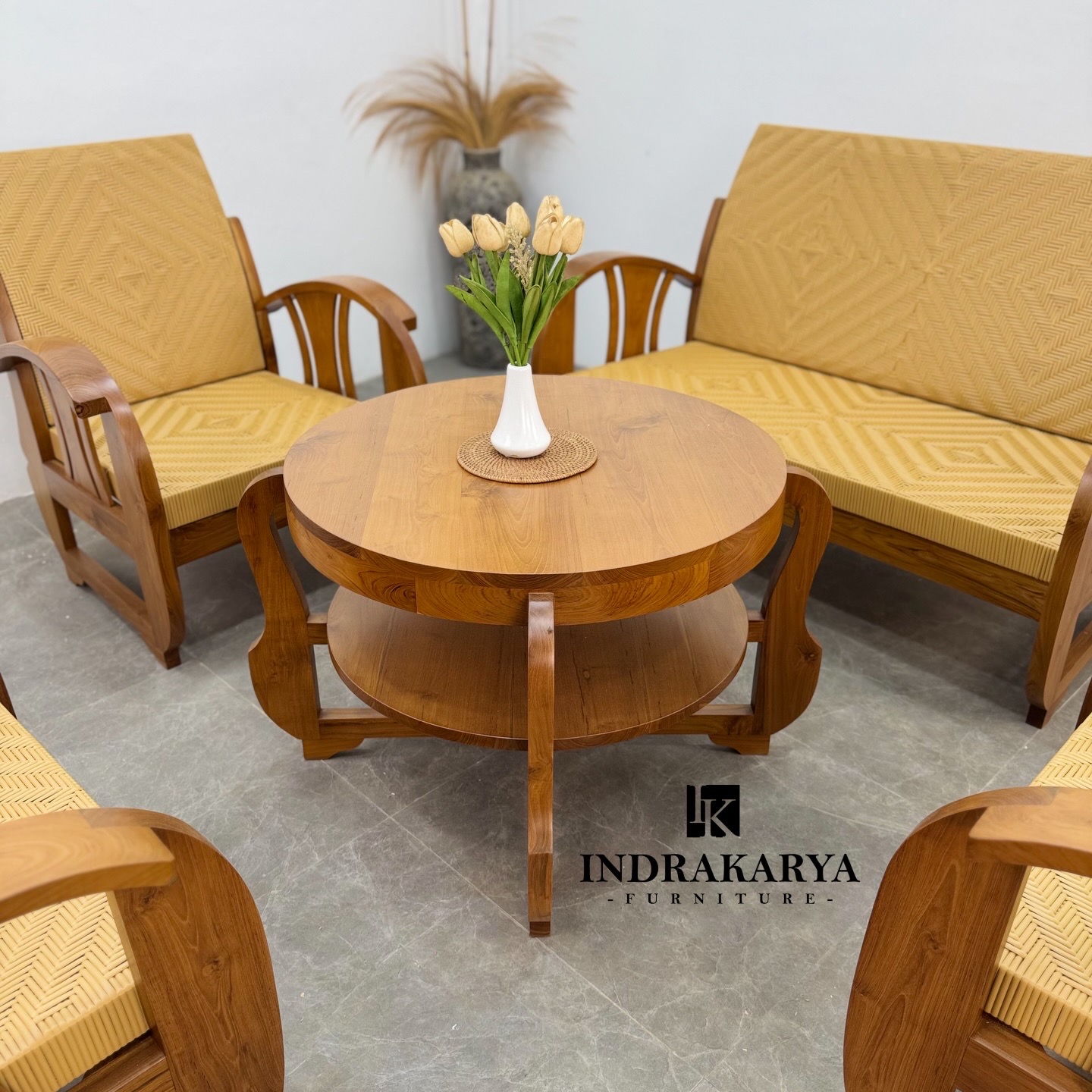 Babon Guest Weaving Rattan Sintetis Living Chair 5