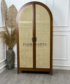 Bali Arch Rattan Wardrobe 3
