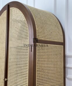 Bali Arch Rattan Wardrobe 4