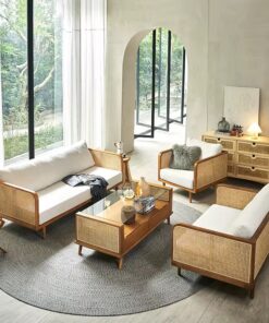 Bali Coastal Rattan Living Set