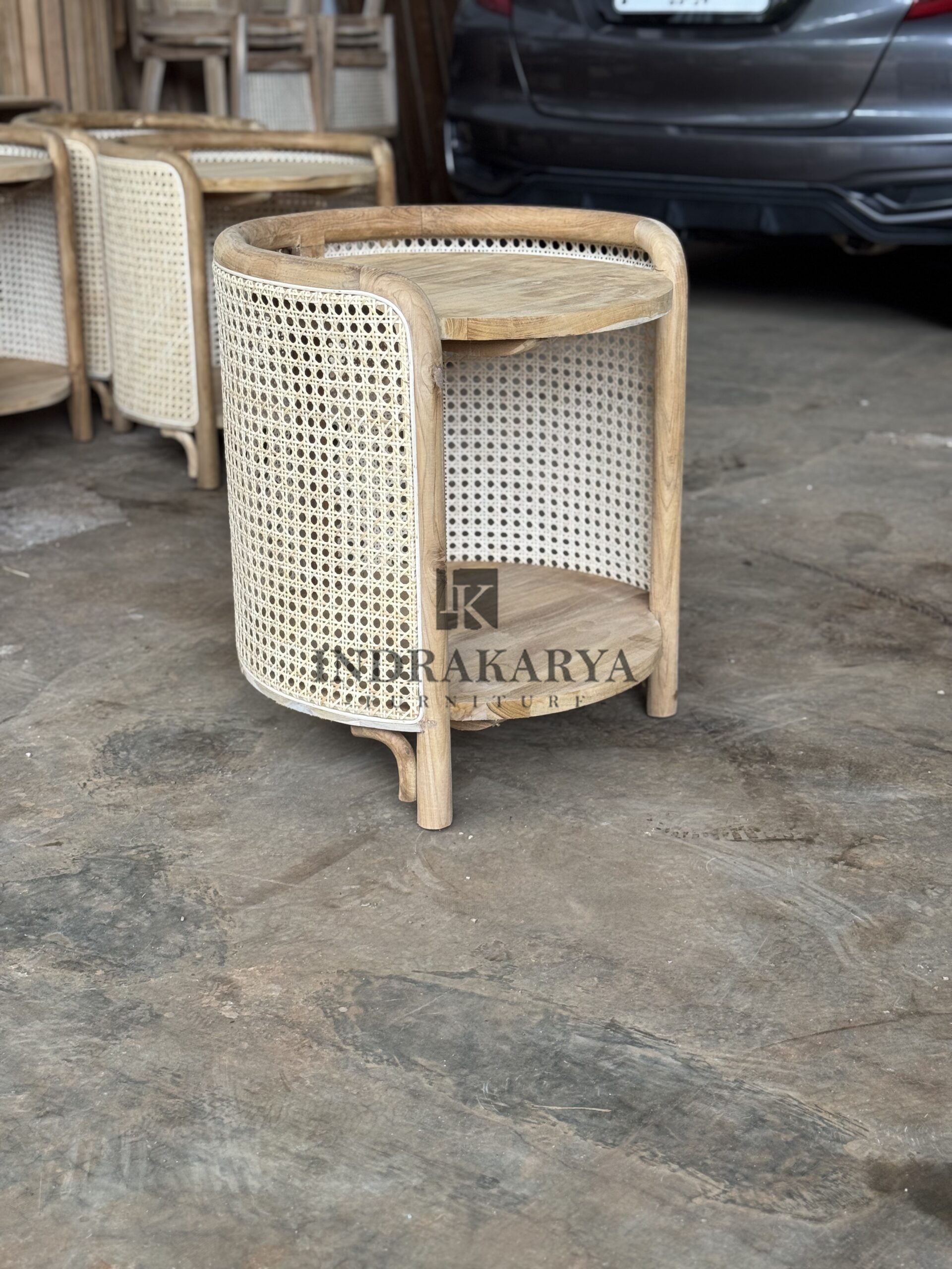 Bohlam Rattan Side Table 3