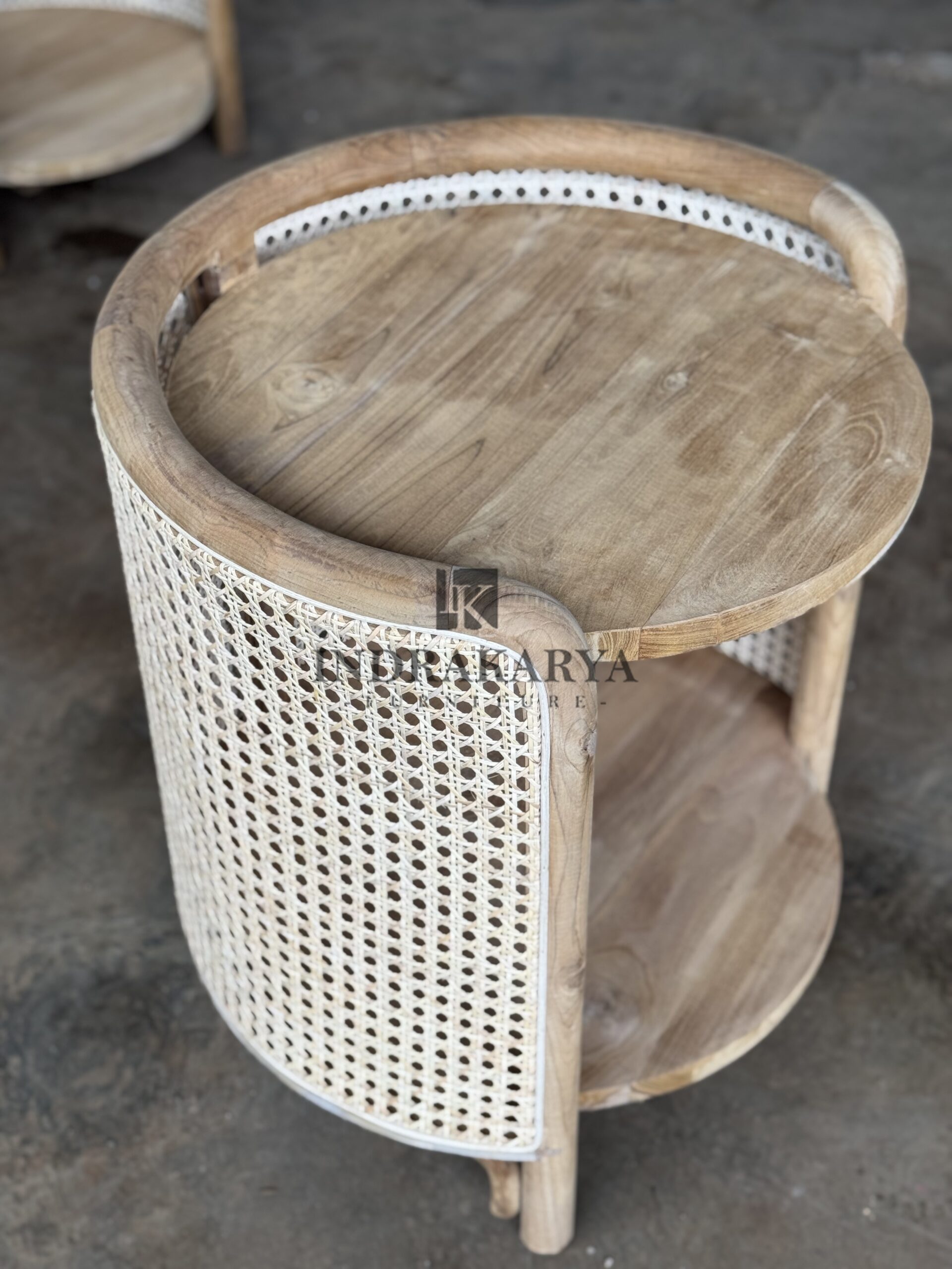 Bohlam Rattan Side Table 4