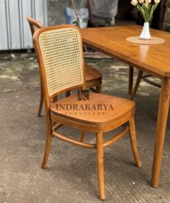 Calvin Teak Cane Dining Table 3
