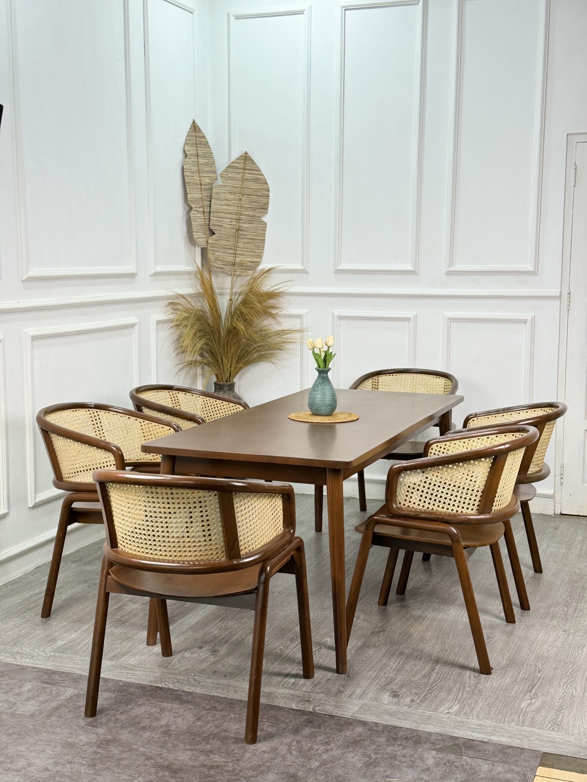 Cleopatra Cane Dining Set 5