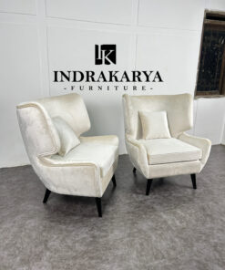 Dgiri Velvet Fabric Lounge Chair -2