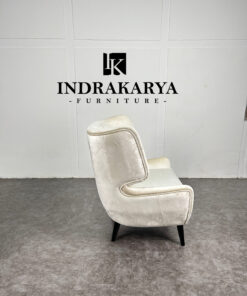 Dgiri Velvet Fabric Lounge Chair 5