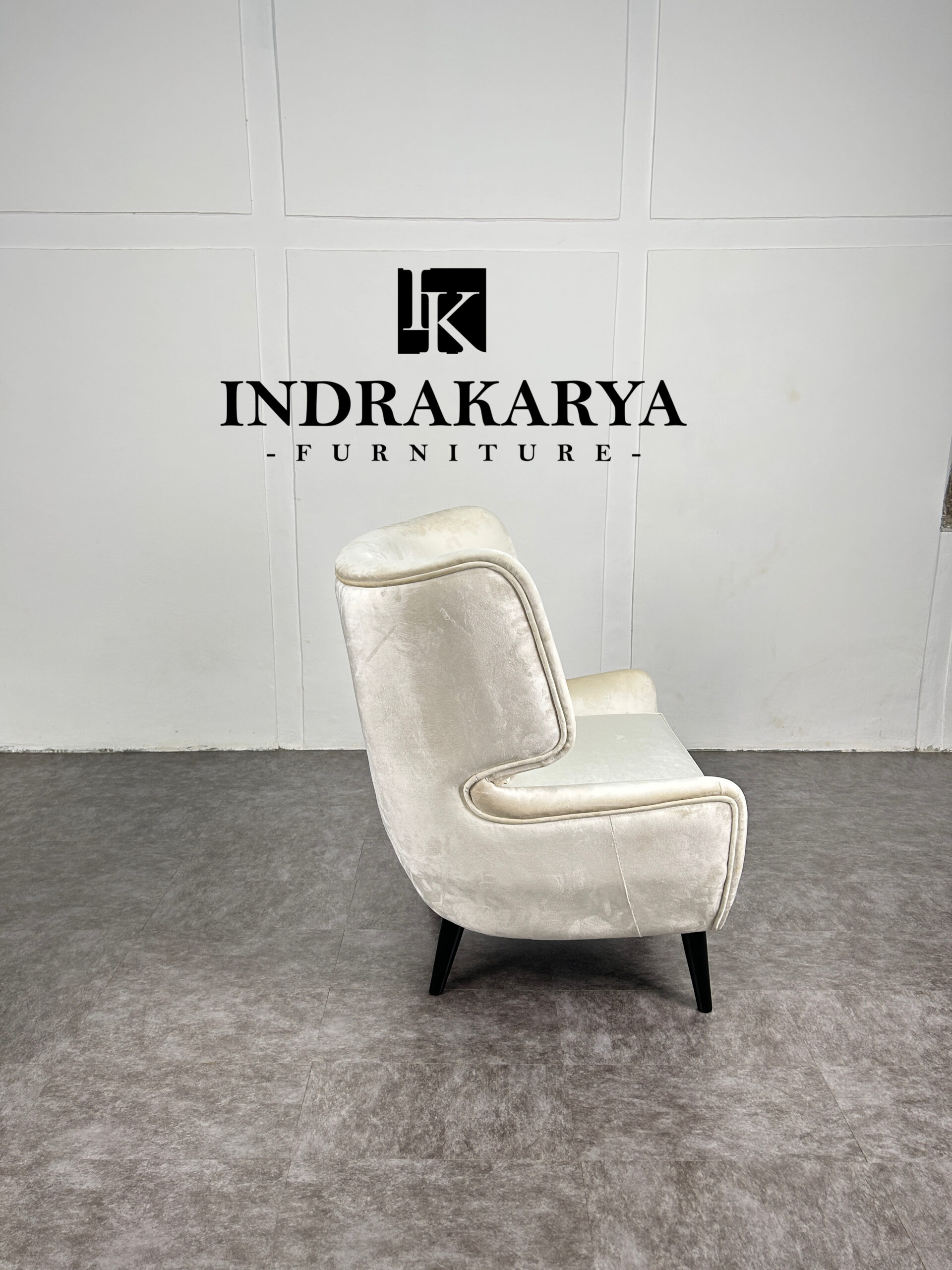 Dgiri Velvet Fabric Lounge Chair 5