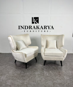 Dgiri Velvet Fabric Lounge Chair