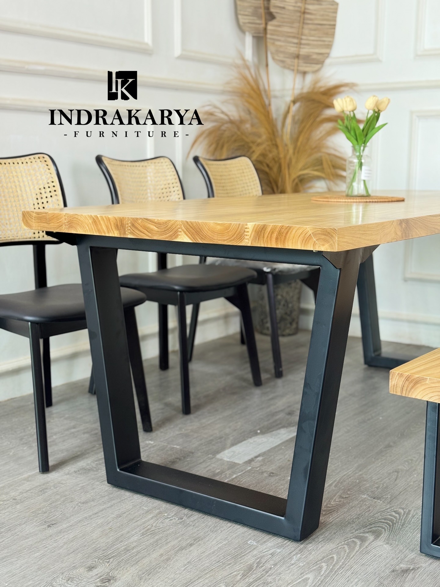 Dining Table Set Luwes Industrial -2