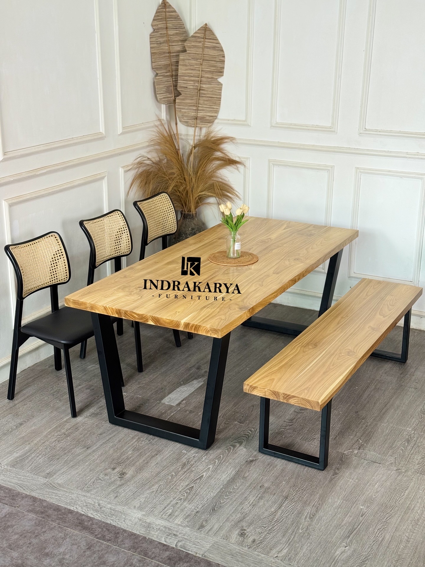 Dining Table Set Luwes Industrial 5