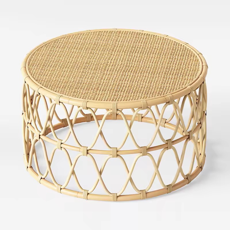 Flow Round Rattan Core Coffe Table 3