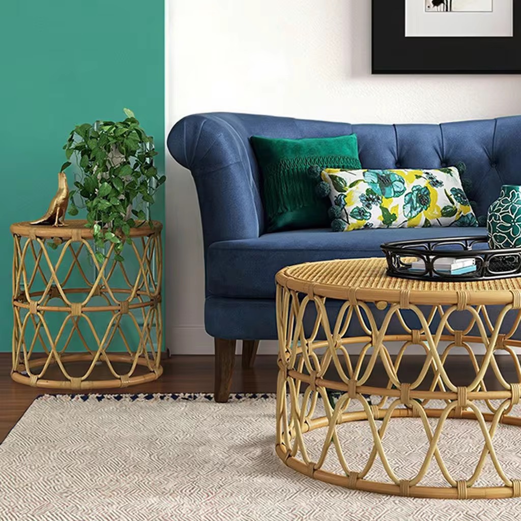 Flow Round Rattan Core Coffe Table 5