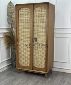 Gianyar Arch Rattan Wardrobe 3