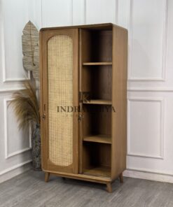 Gianyar Arch Rattan Wardrobe 4