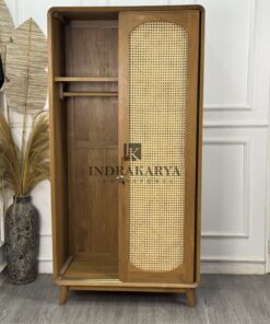Gianyar Arch Rattan Wardrobe 5