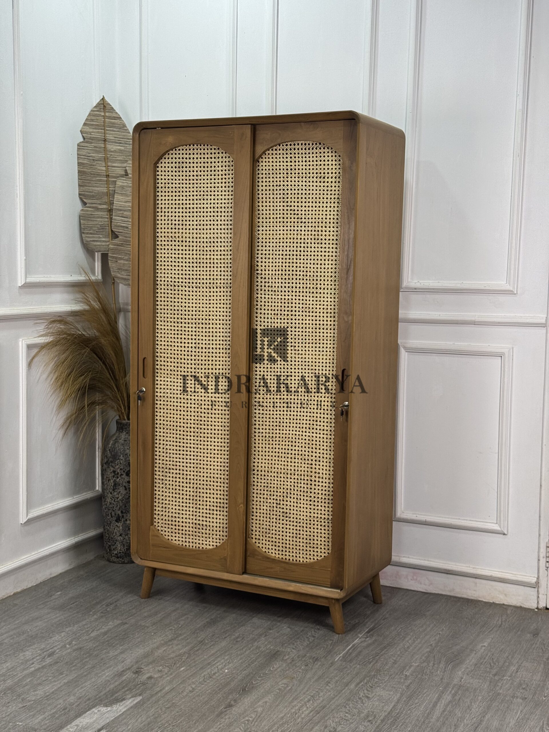 Gianyar Arch Rattan Wardrobe
