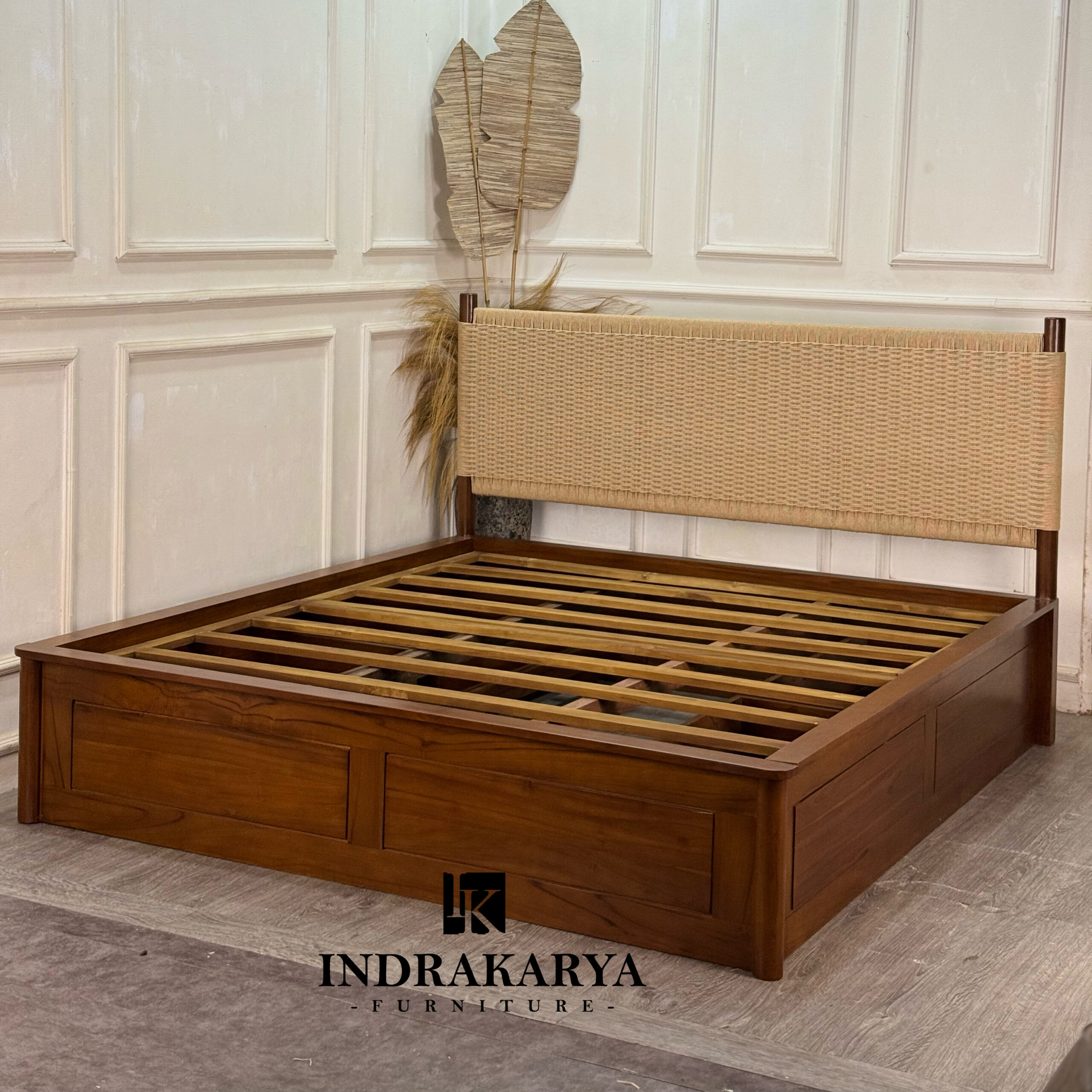 Handwoven Rope Bed Frame