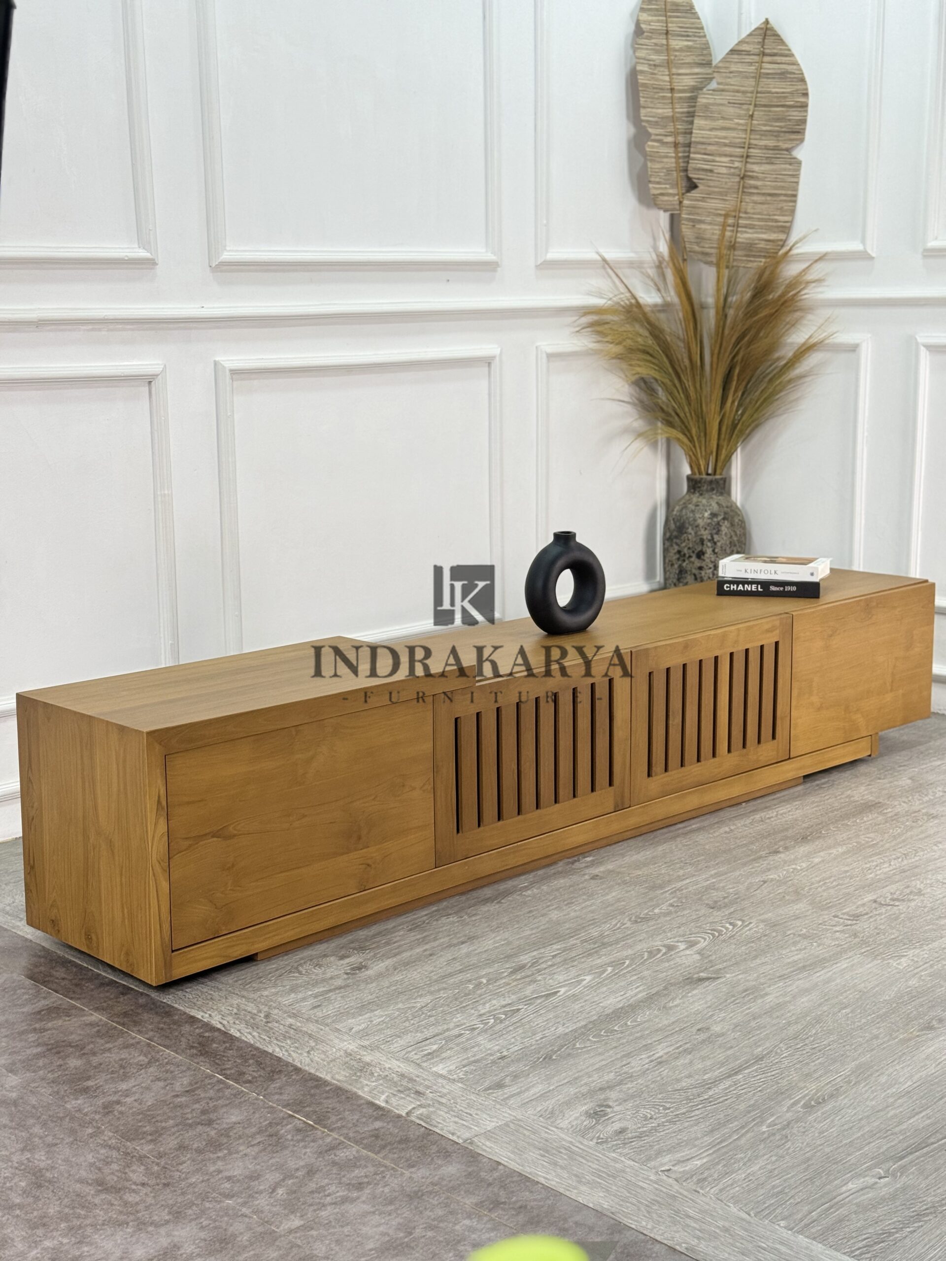 Linear Slat Tv Console -2