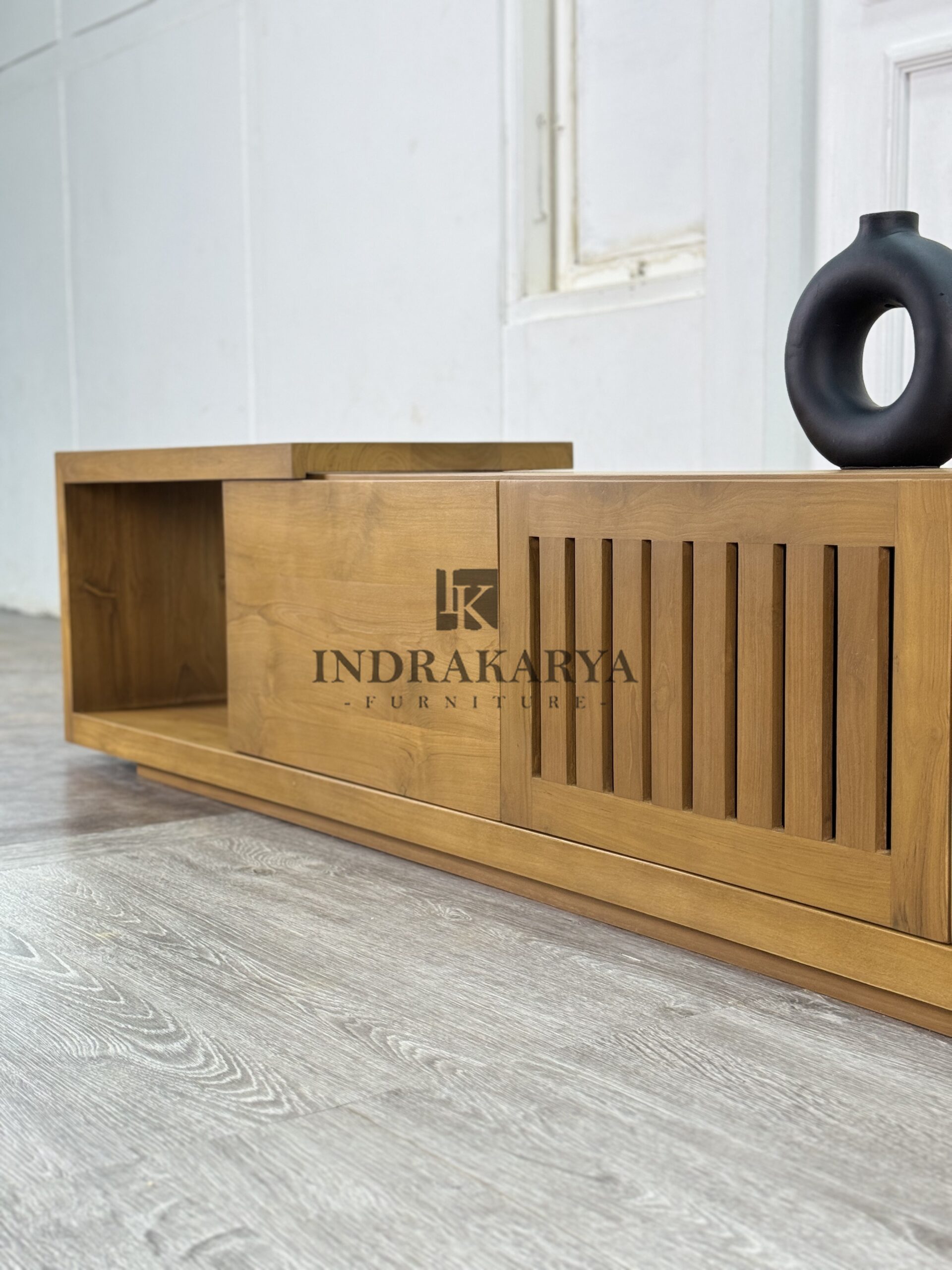 Linear Slat Tv Console 3