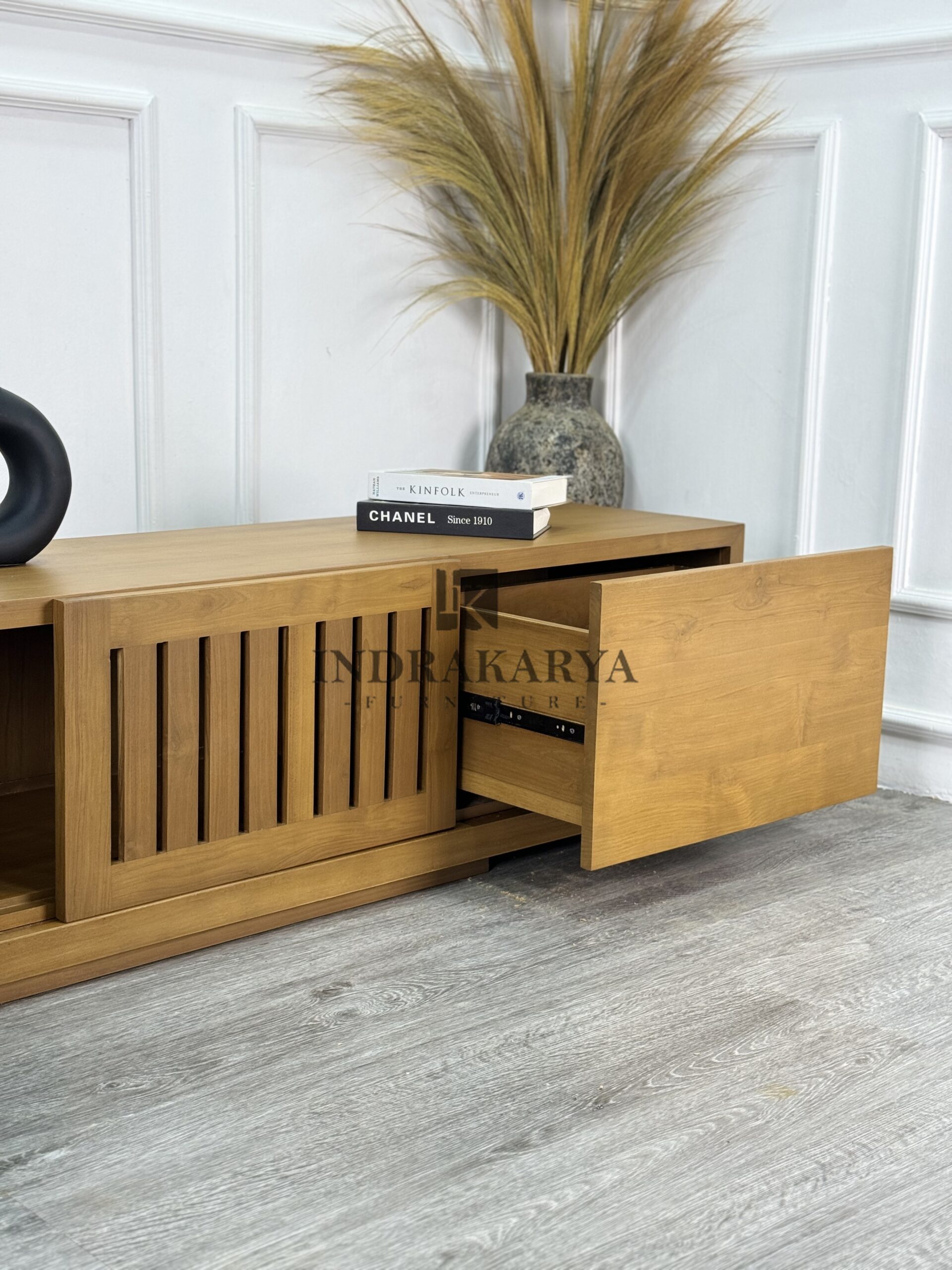 Linear Slat Tv Console 5