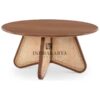 Lintang Round Cane Coffe Table