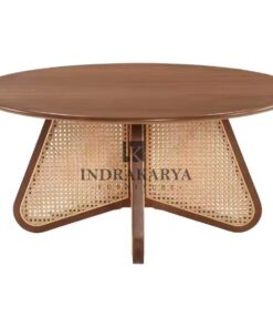 Lintang Round Cane Coffe Table -2