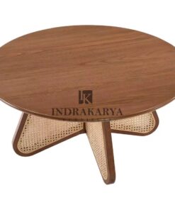 Lintang Round Cane Coffe Table 4