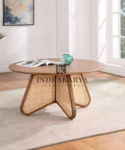 Lintang Round Cane Coffe Table 5