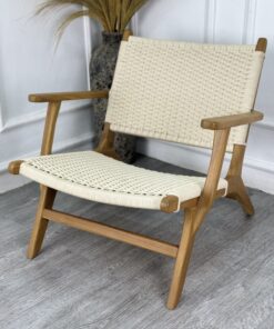 Malas Arm Woven Rope Lounge Chair -2