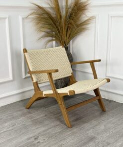 Malas Arm Woven Rope Lounge Chair 3