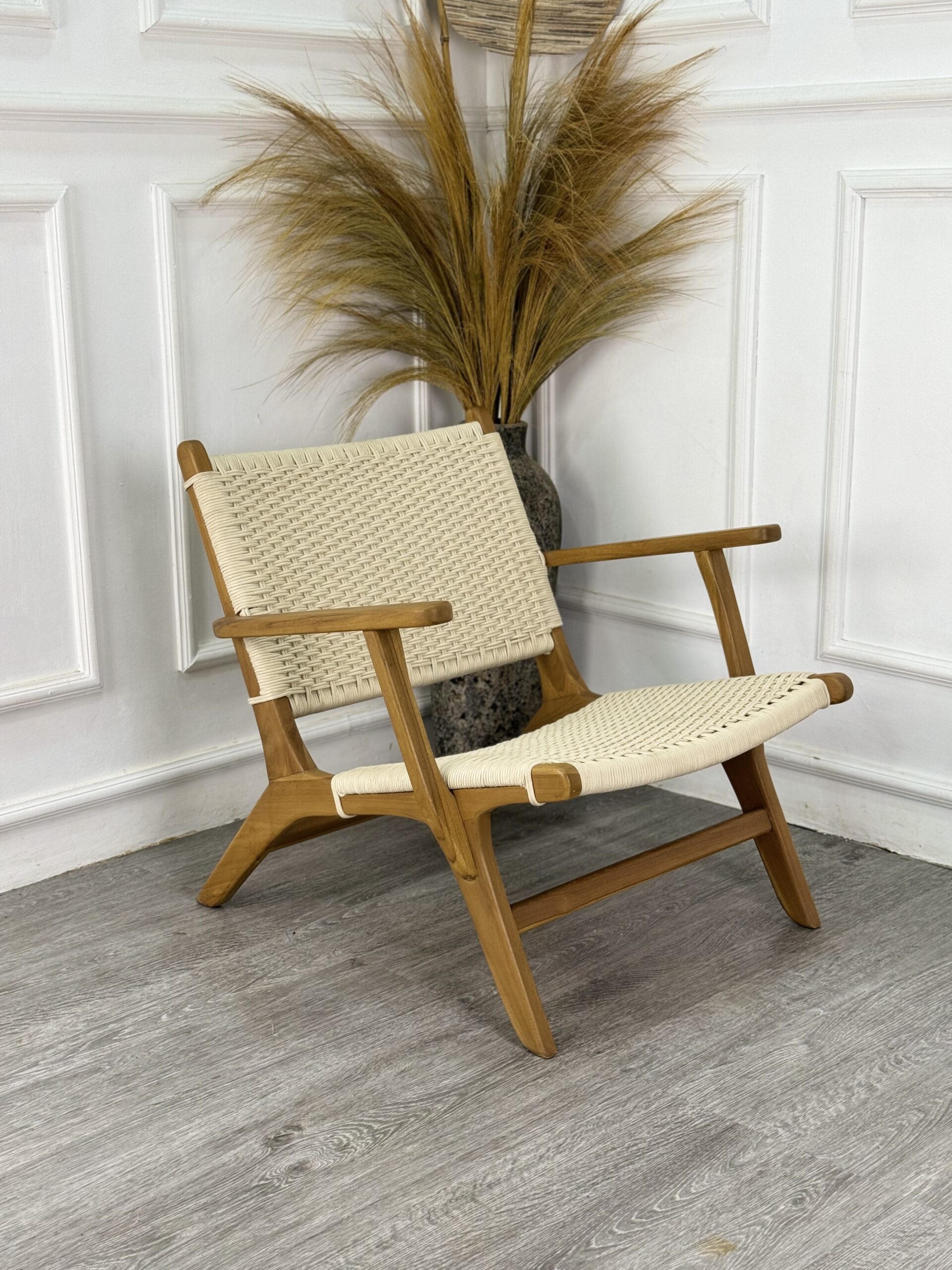 Malas Arm Woven Rope Lounge Chair 3