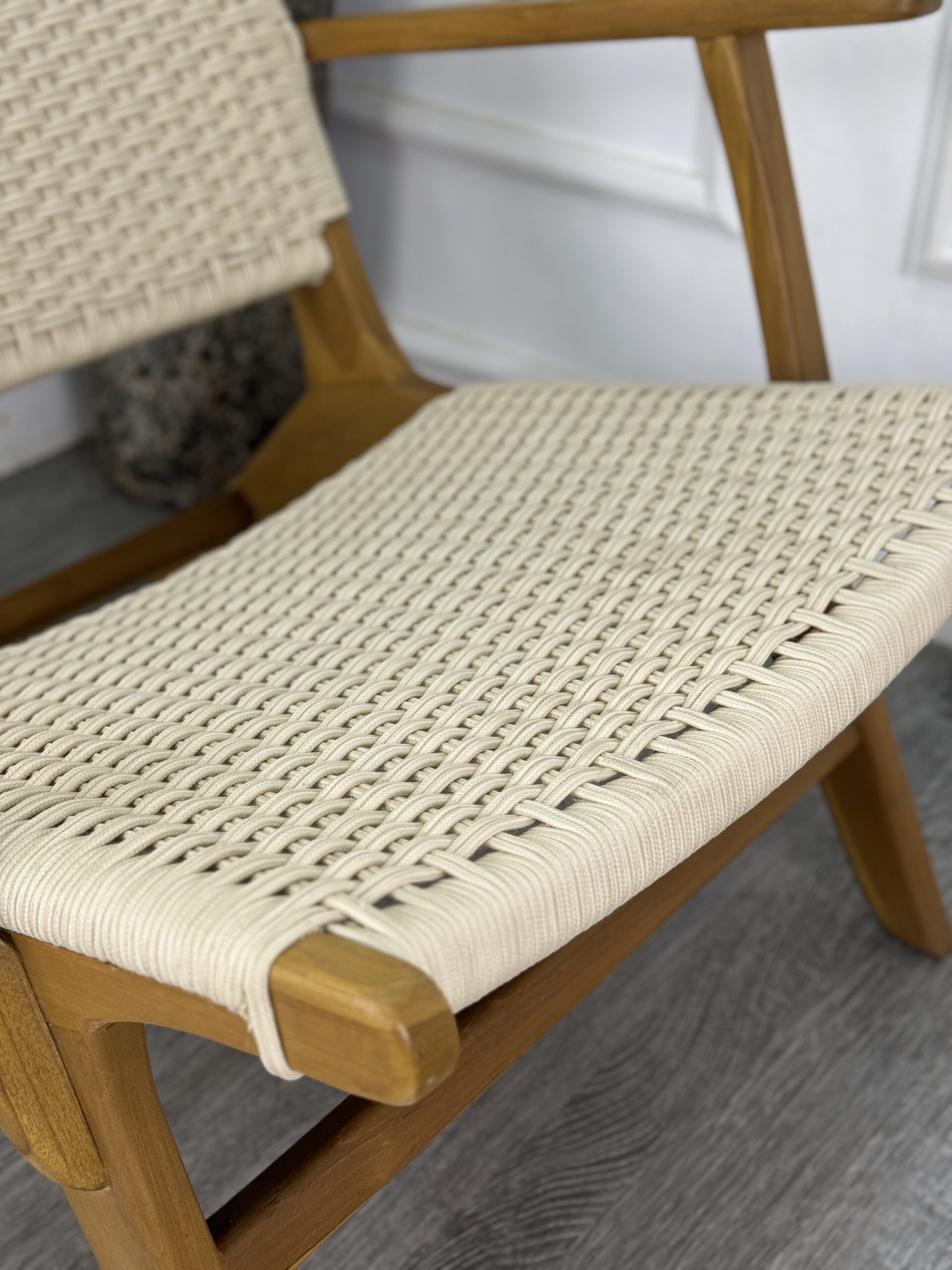 Malas Arm Woven Rope Lounge Chair 4