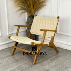 Malas Arm Woven Rope Lounge Chair