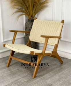Malas Arm Woven Rope Lounge Chair