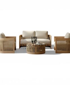 Midcentur Teak Weaving Rope Living Chair 3