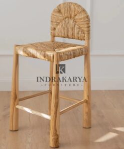Pandan Weaving Bar Chair -2