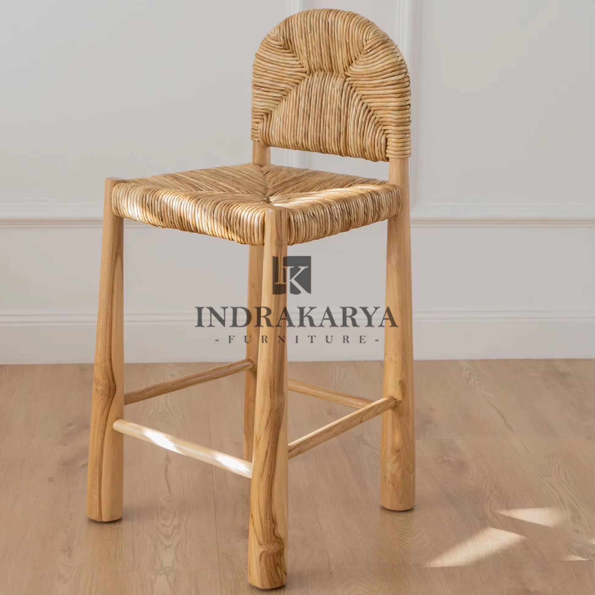 Pandan Weaving Bar Chair -2