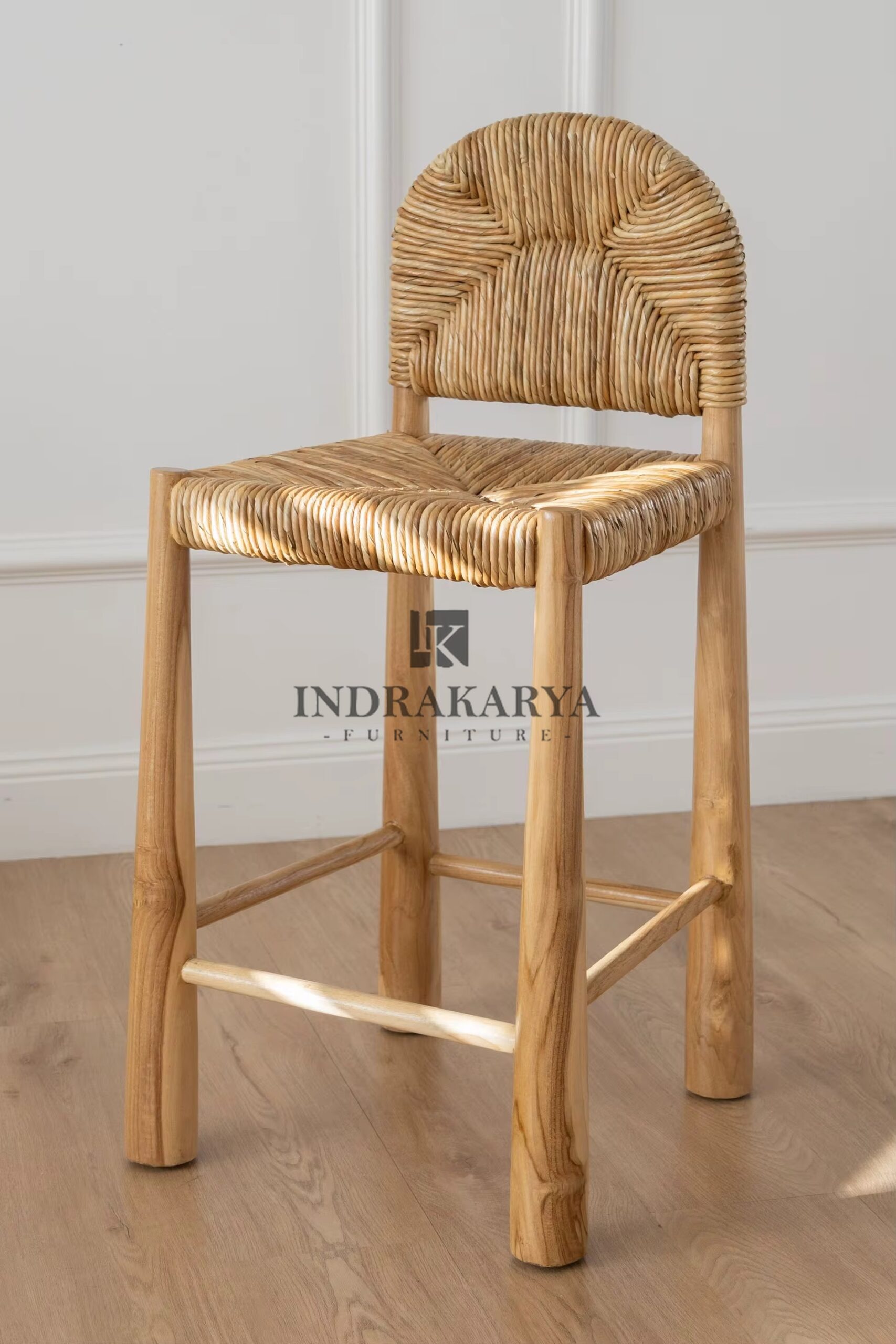 Pandan Weaving Bar Chair 3