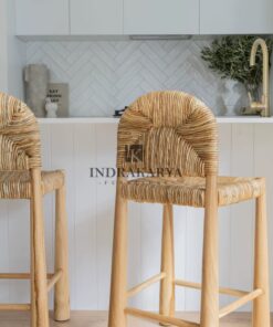 Pandan Weaving Bar Chair 5