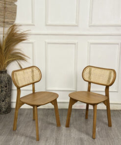 Pebble Cane Chair Rattan