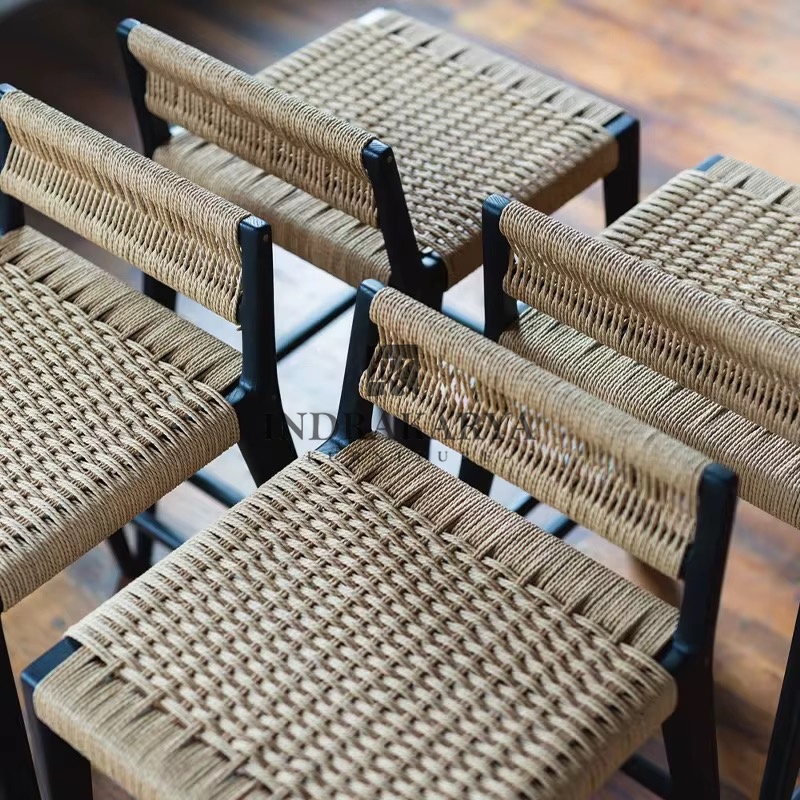 Pendek Woven Rope Bar Chair -2