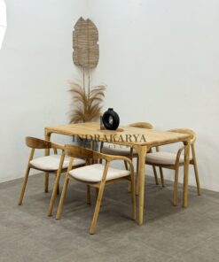 Pinshome Teak Dining Table 5