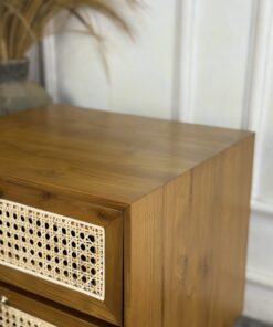 Retro Rattan Nightstand 4