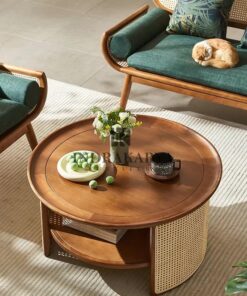 Round Rattan Coffe Table 5